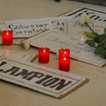 Trauerfeier zur Ausstelungseröffnung Sanierungsgebiet Teutoburger Platz 13.9.2013 Galerie Aedes