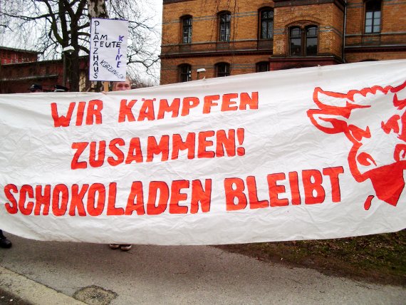 Teute-Delegation beim Protest gegen Sozial- und Kulturkürzungen im Bezirk Pankow