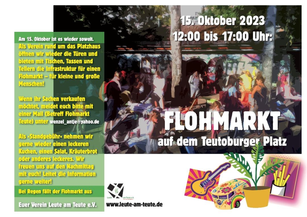 Flohmarkt auf dem Teute am 15.10.2023