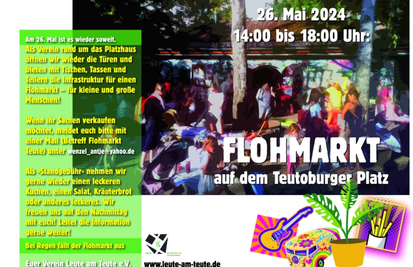 Leute am Teute, Flohmarkt im Mai 2024