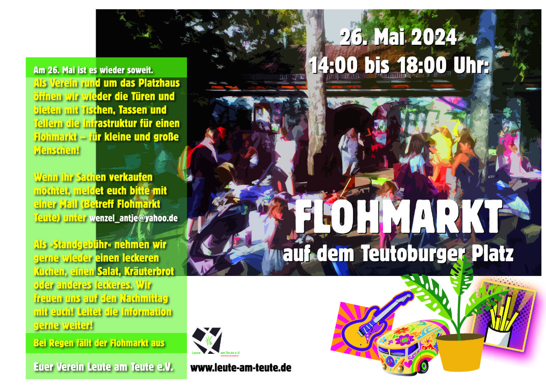 Leute am Teute, Flohmarkt im Mai 2024